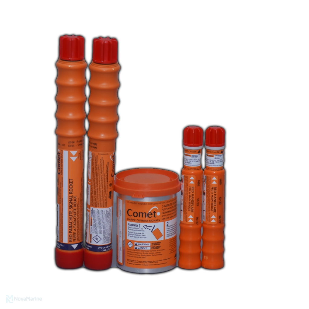 Comet Red Handflare MK8 | SOLAS Approved Marine Distress Signal