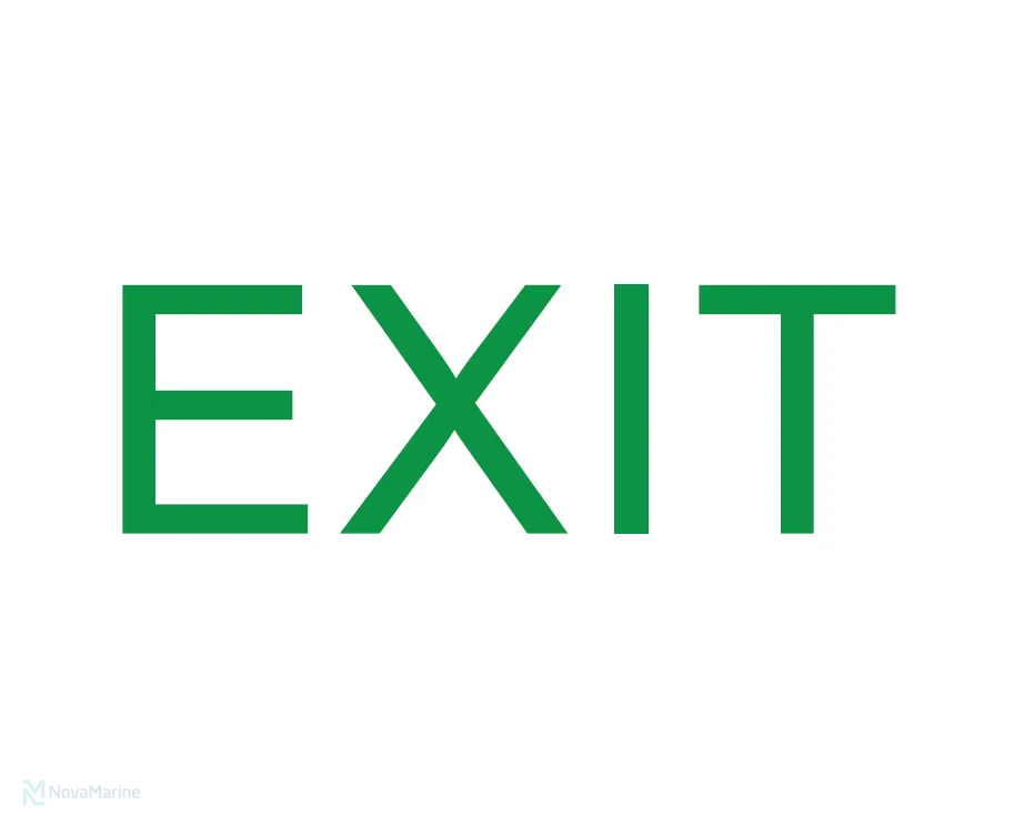 exit-green-safety-sign-sans-1186 Exit (Green) Safety Sign - Image 1