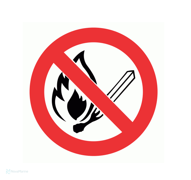 no-fires-open-flame-safety-sign-sans-1186 No Fires and Open Flame Safety Sign - Image 1
