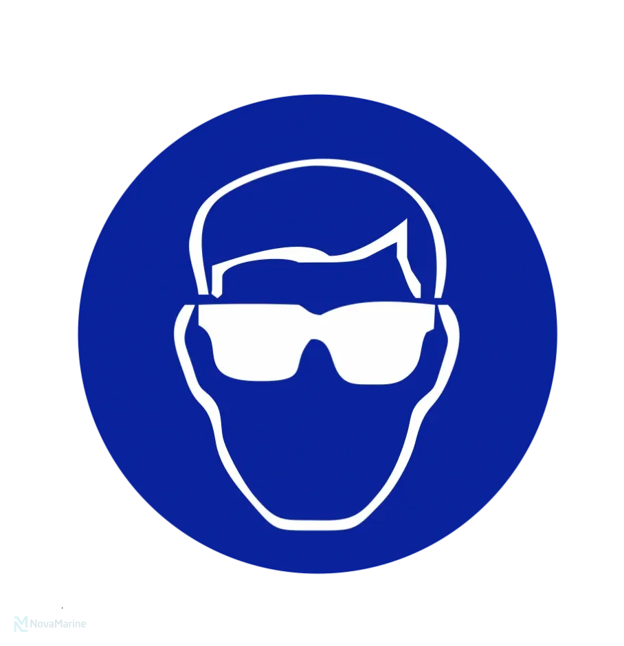 wear-eye-protection-sign-sans-1186 Wear Eye Protection mandatory safety sign – SANS 1186-1 approved blue circle with safety glasses symbol